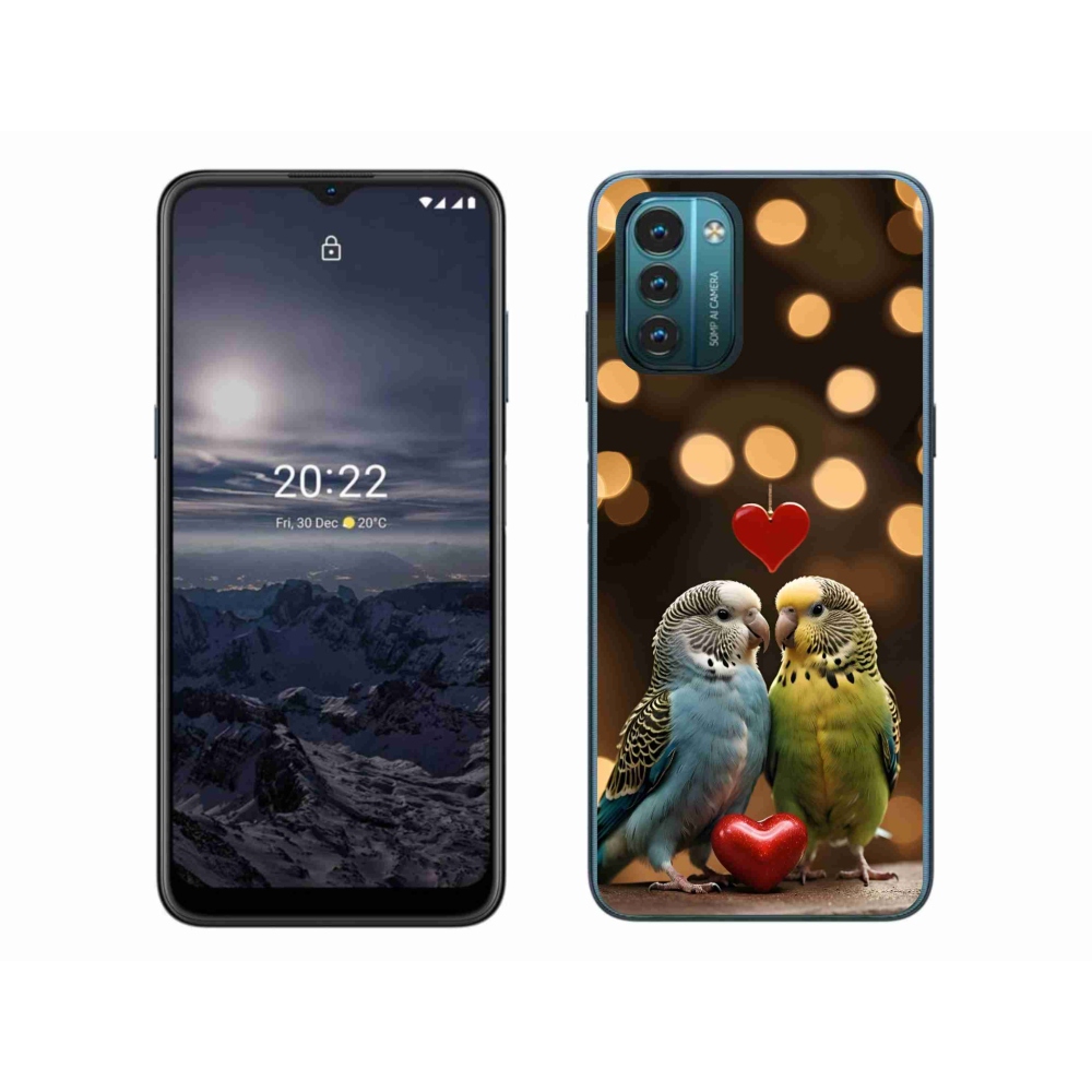 Gélový kryt mmCase na Nokia G11/G21 - zamilovaní papagáje