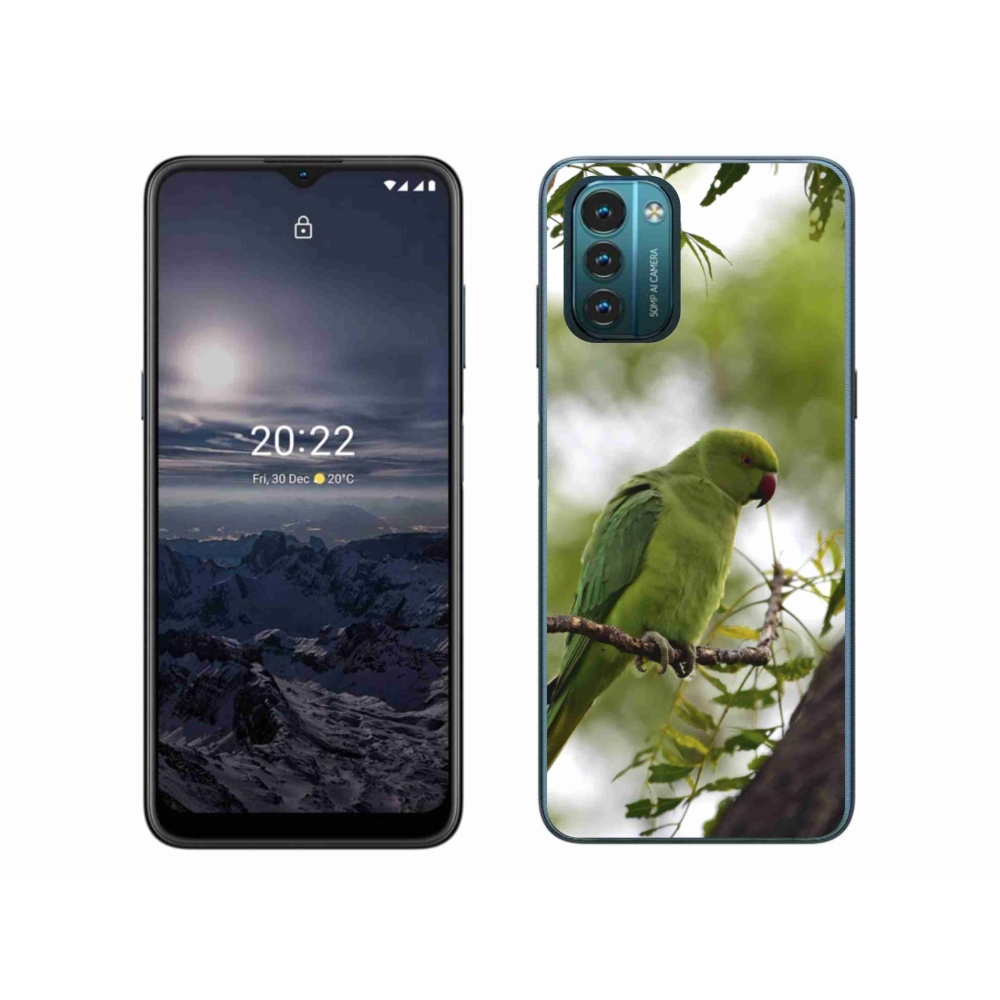 Gélový kryt mmCase na Nokia G11/G21 - zelený papagáj