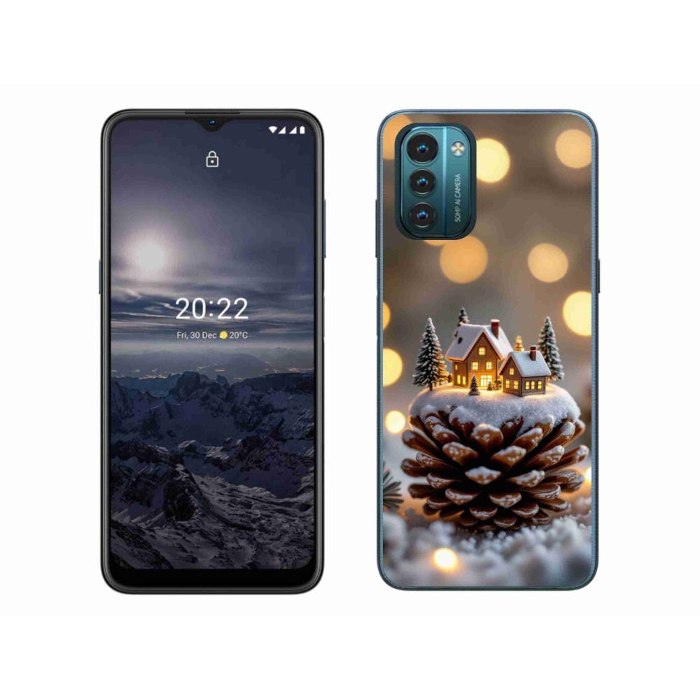 Gélový kryt mmCase na Nokia G11/G21 - zimná dedinka