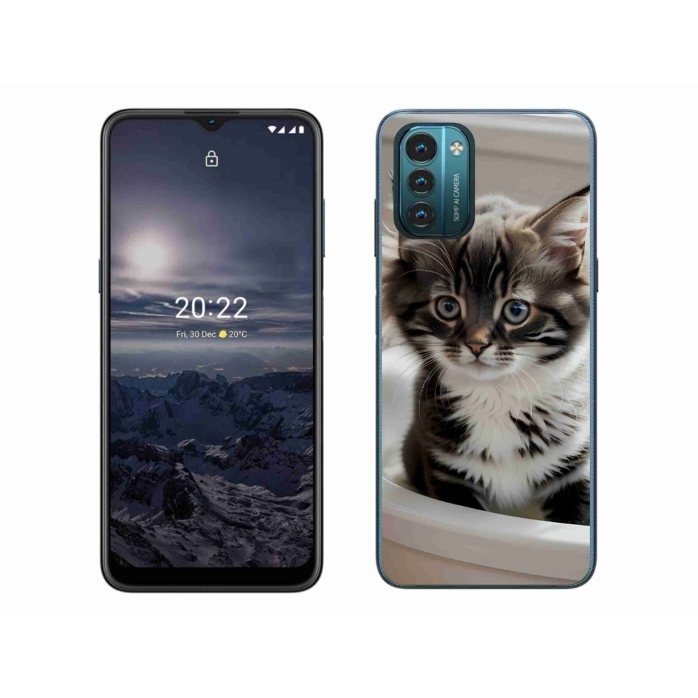 Gélový kryt mmCase na Nokia G11/G21 - zvedavé mačiatko