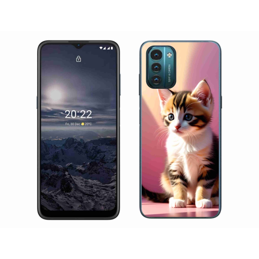 Gélový kryt mmCase na Nokia G11/G21 - zvedavé mačiatko 2