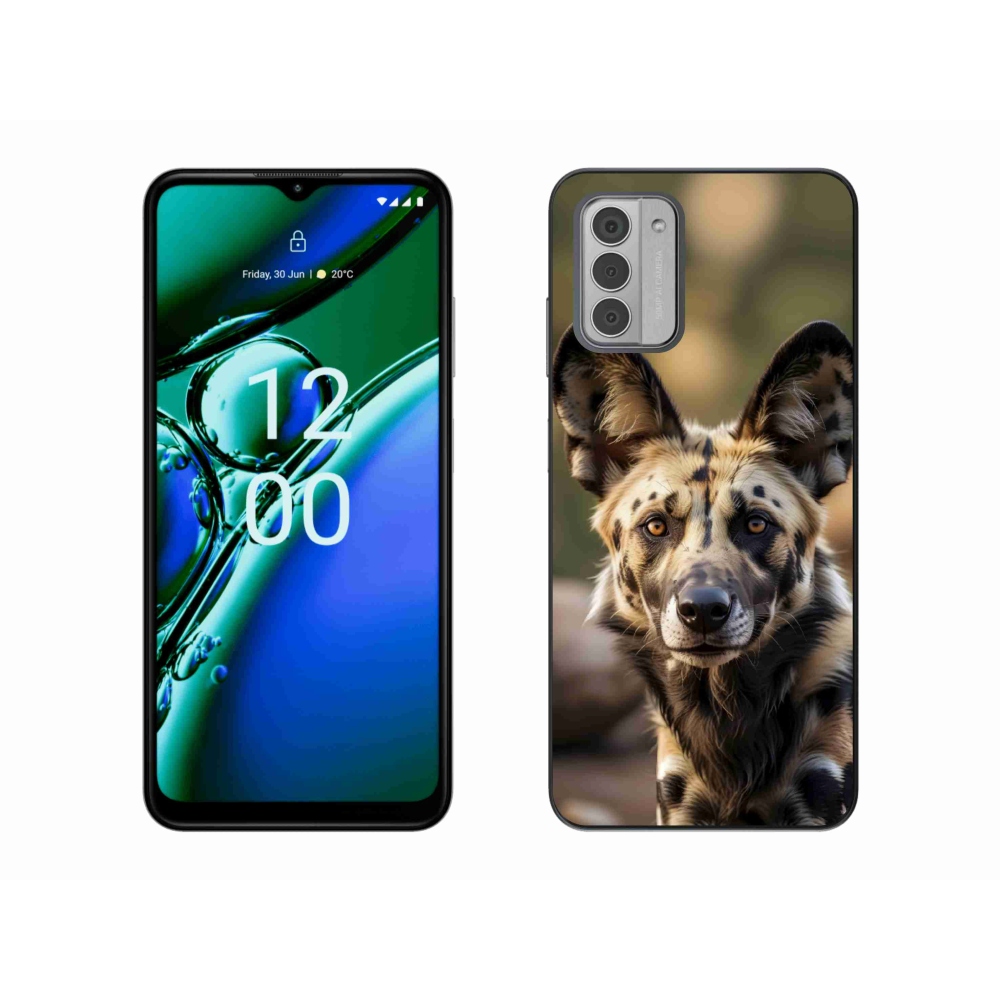 Gélový kryt mmCase na Nokia G42 - africký divoký pes