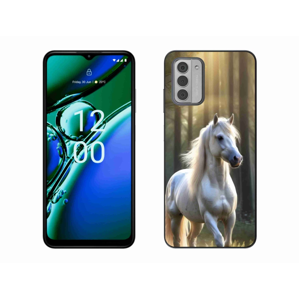 Gélový kryt mmCase na Nokia G42 - biely kôň 3