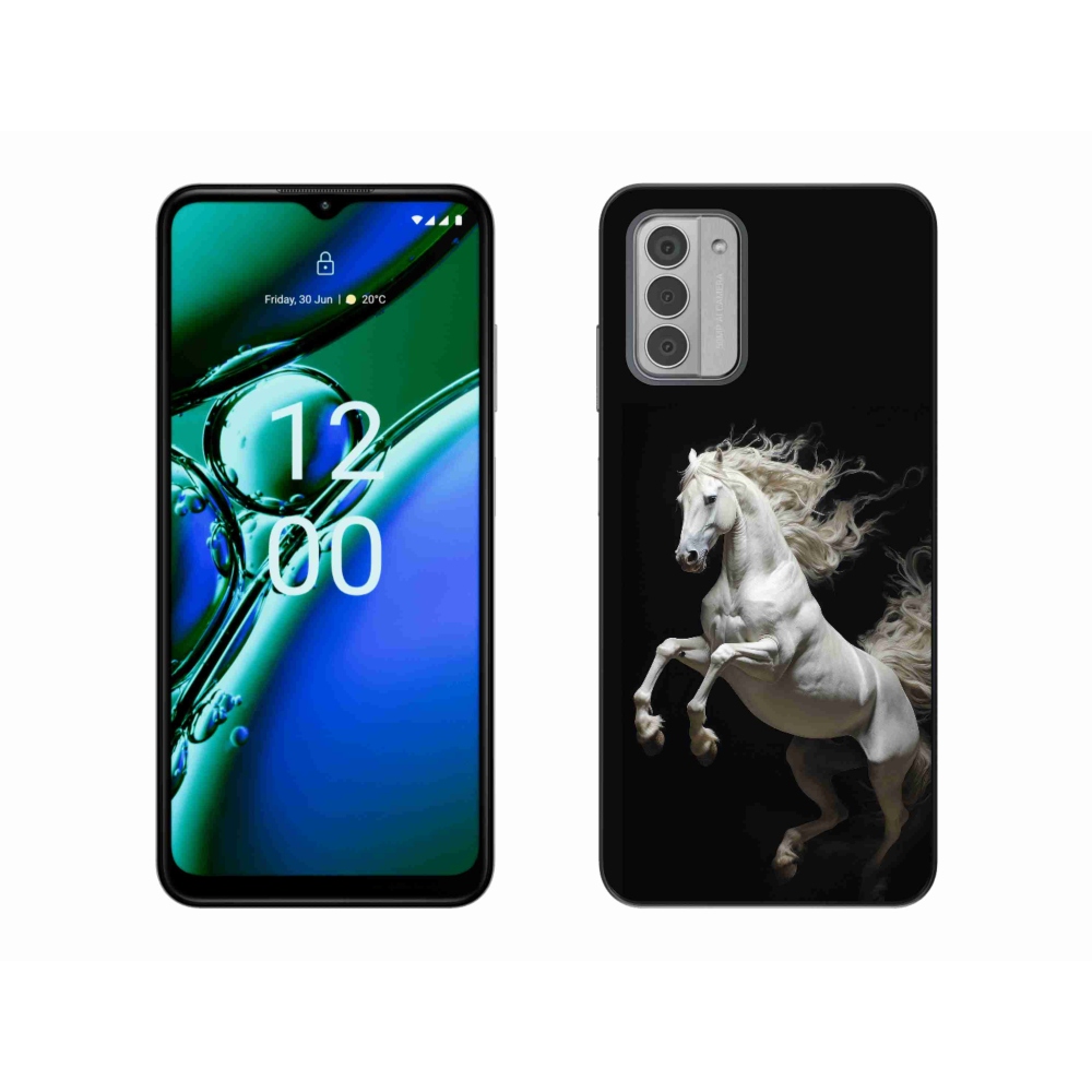 Gélový kryt mmCase na Nokia G42 - biely kôň 4