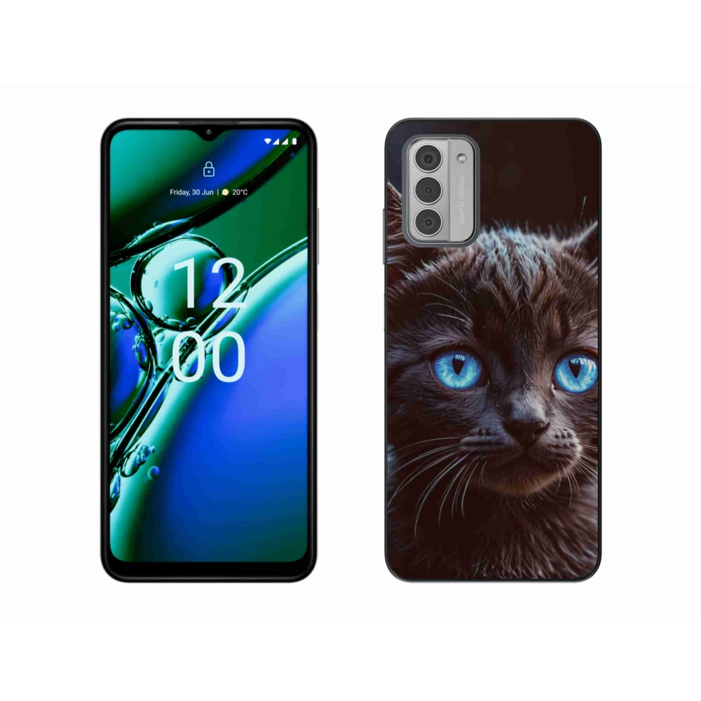 Gélový kryt mmCase na Nokia G42 - čierne mačiatko 2