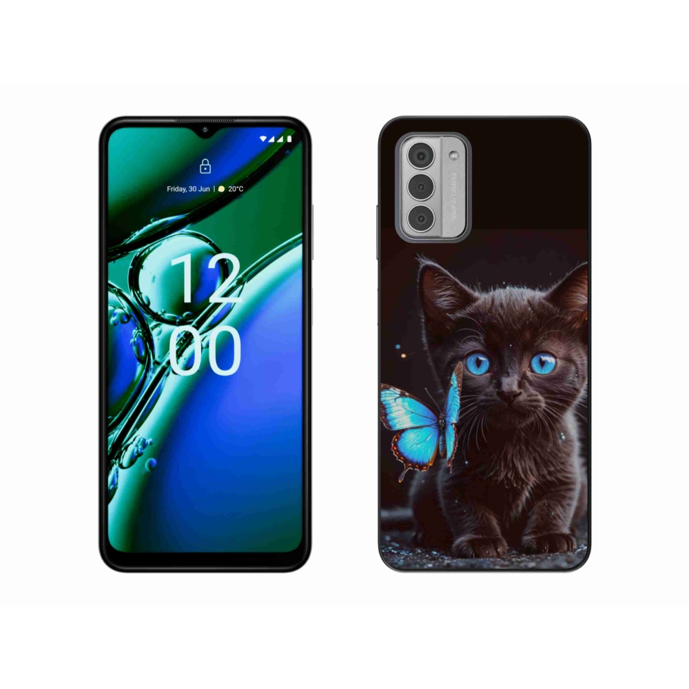 Gélový kryt mmCase na Nokia G42 - čierne mačiatko 3