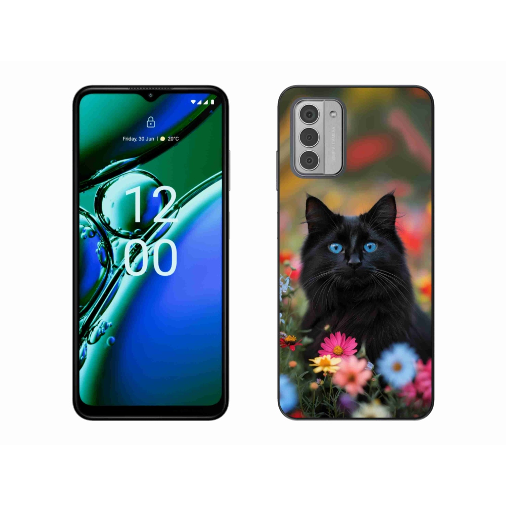 Gélový kryt mmCase na Nokia G42 - čierne mačiatko 4