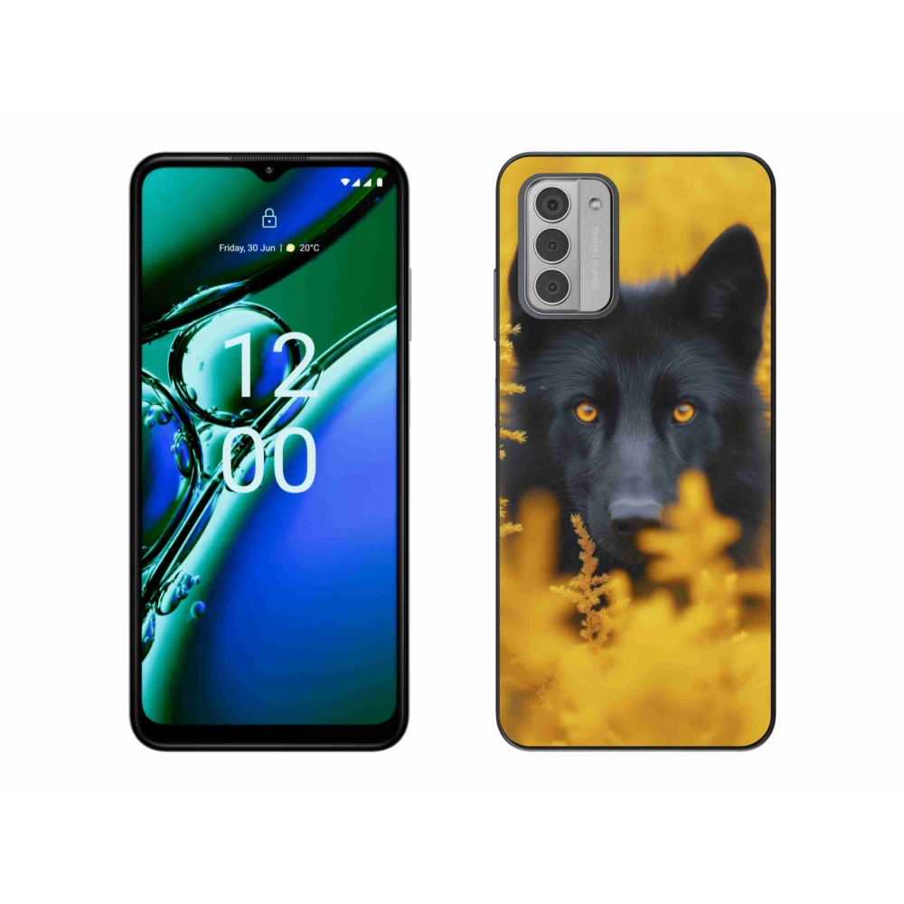 Gélový kryt mmCase na Nokia G42 - čierny vlk 2