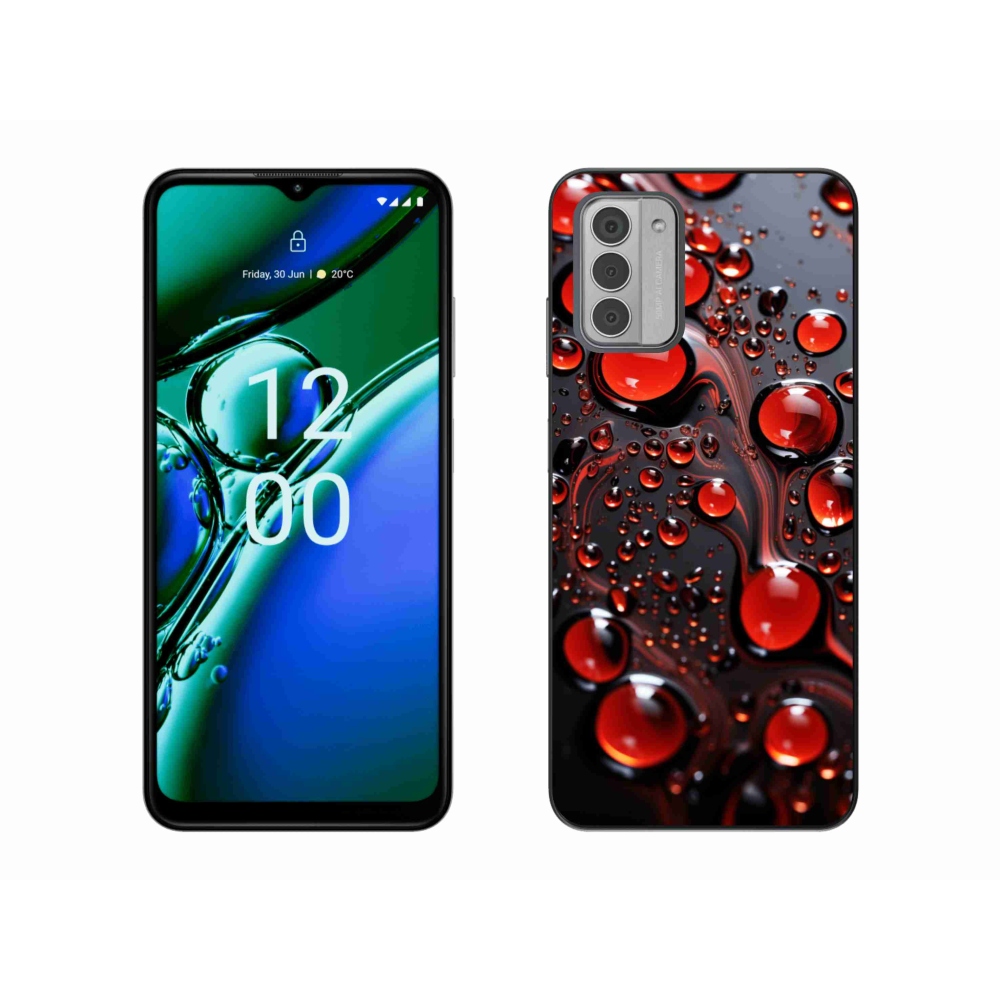 Gélový kryt mmCase na Nokia G42 - červené kvapky 2