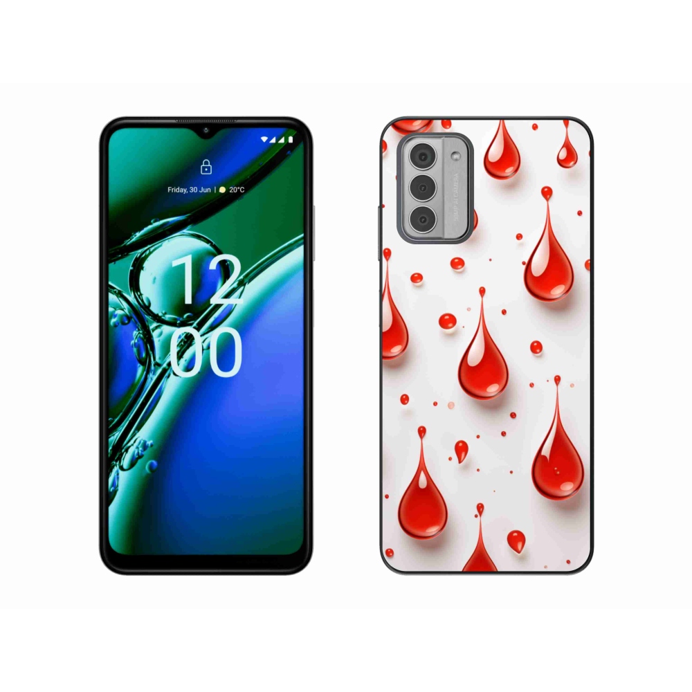 Gélový kryt mmCase na Nokia G42 - červené kvapky