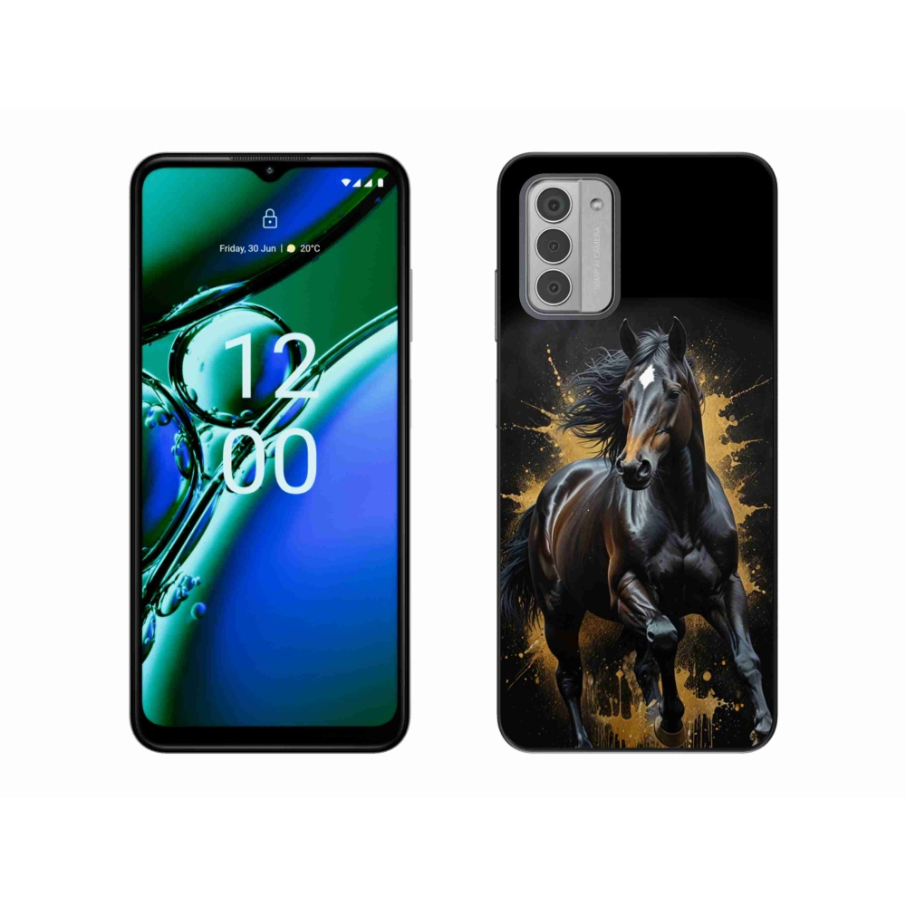 Gélový kryt mmCase na Nokia G42 - elegantný čierny žrebec