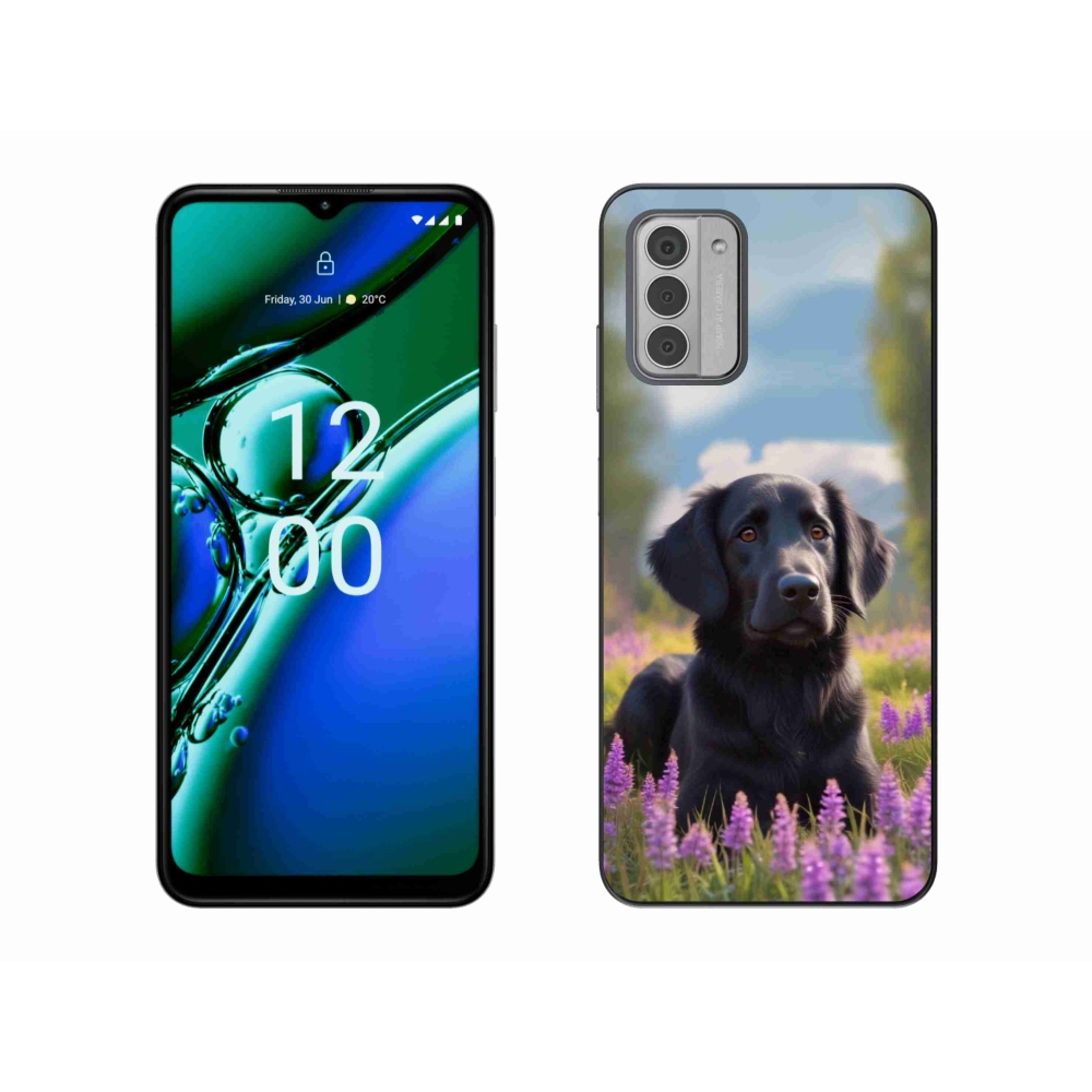 Gélový kryt mmCase na Nokia G42 - elegantný čierny retriever