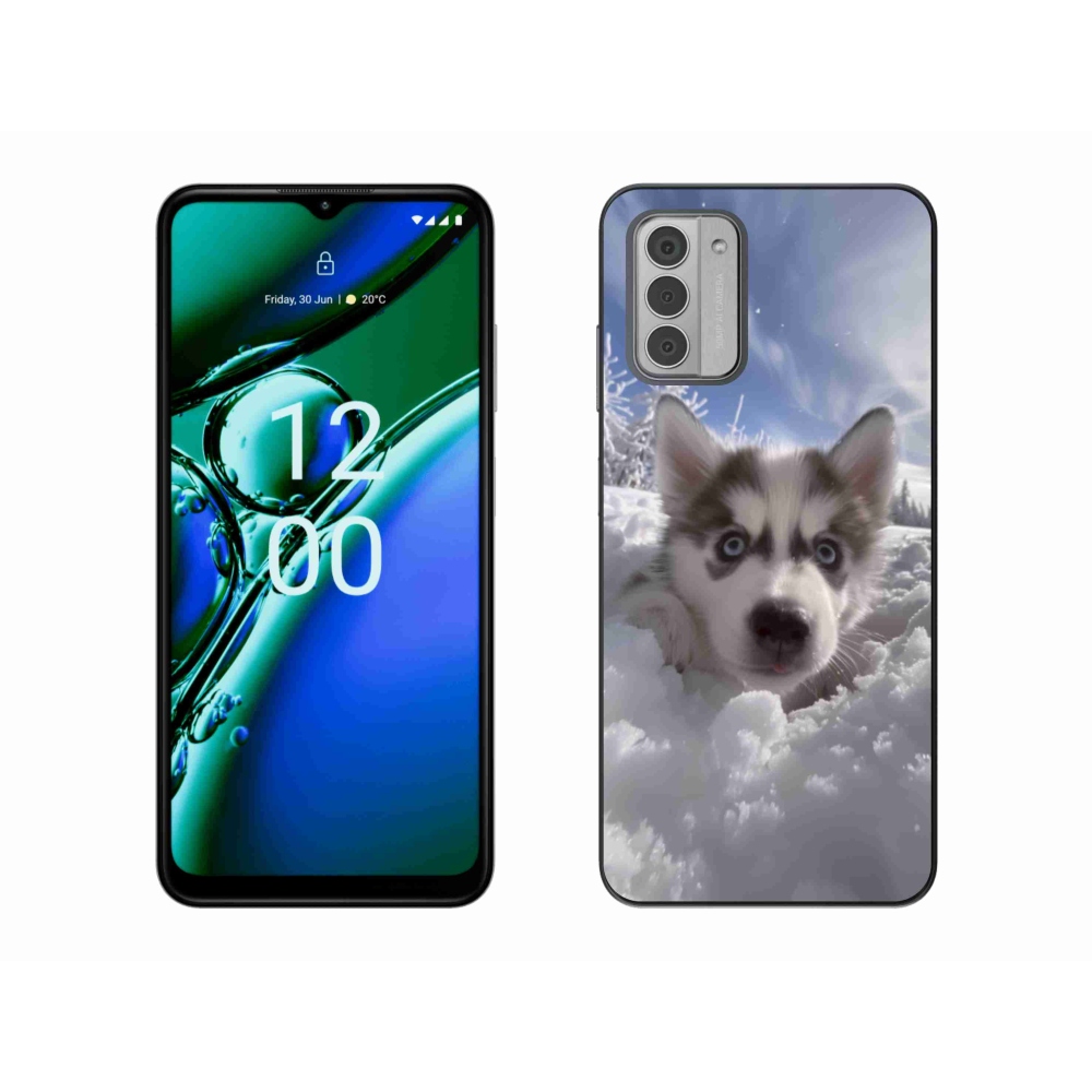 Gélový kryt mmCase na Nokia G42 - husky v snehu
