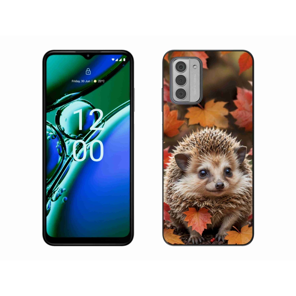 Gélový kryt mmCase na Nokia G42 - ježko v lístia