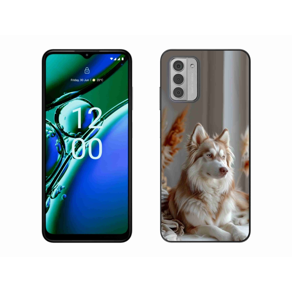 Gélový kryt mmCase na Nokia G42 - pokojný sibírsky husky