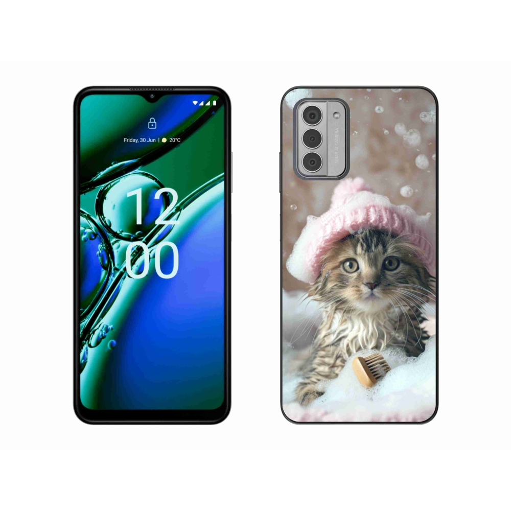 Gélový kryt mmCase na Nokia G42 - mačiatko a kúpeľ