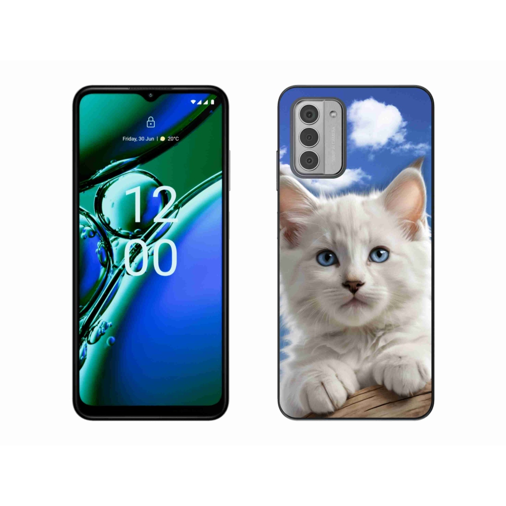 Gélový kryt mmCase na Nokia G42 - mačiatko a oblaky
