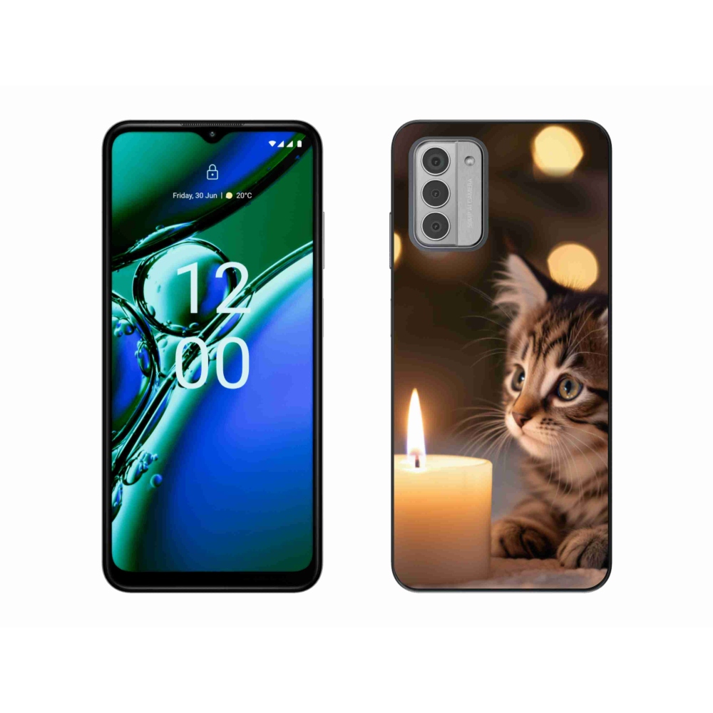 Gélový kryt mmCase na Nokia G42 - mačiatko a sviečka