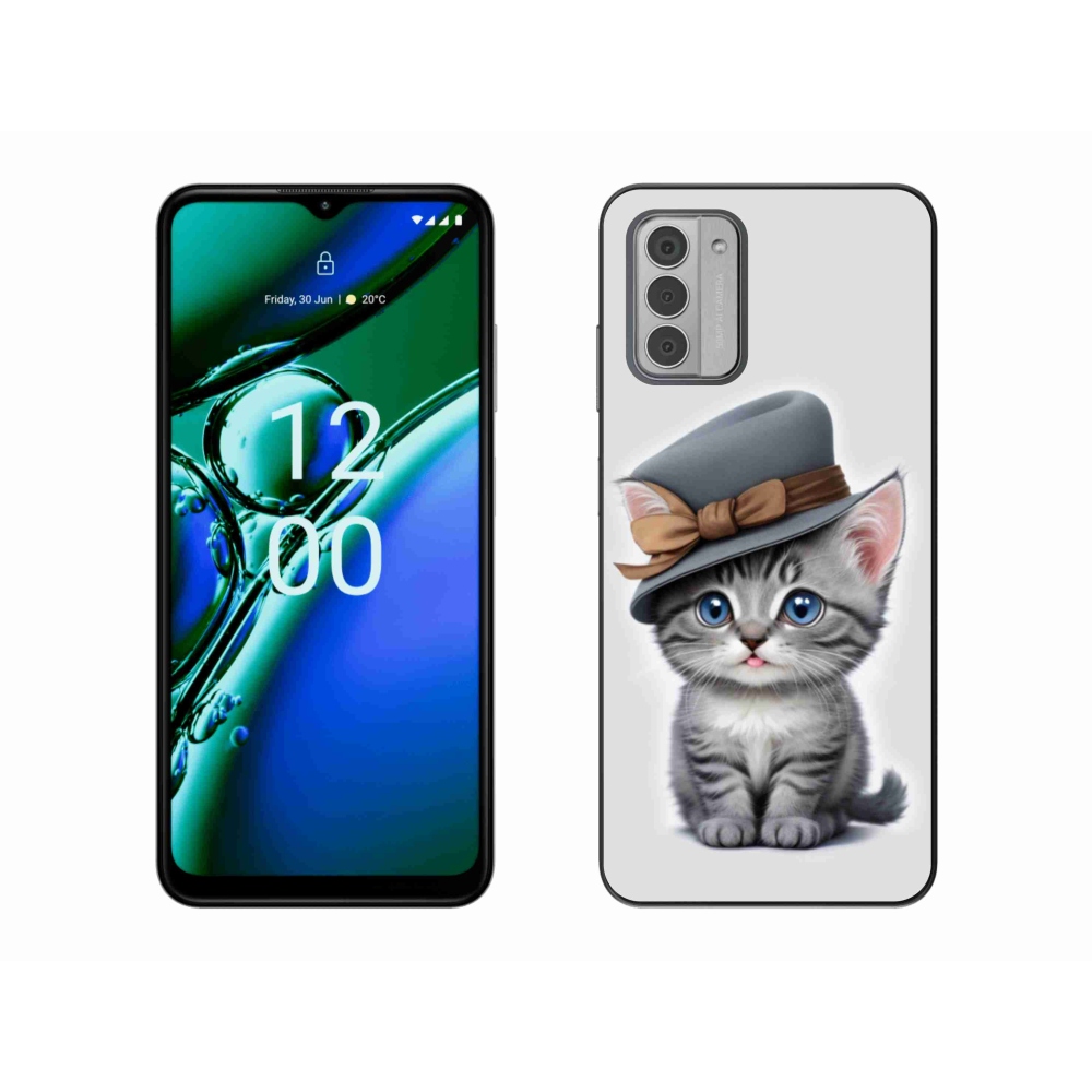 Gélový kryt mmCase na Nokia G42 - mačiatko s klobúkom