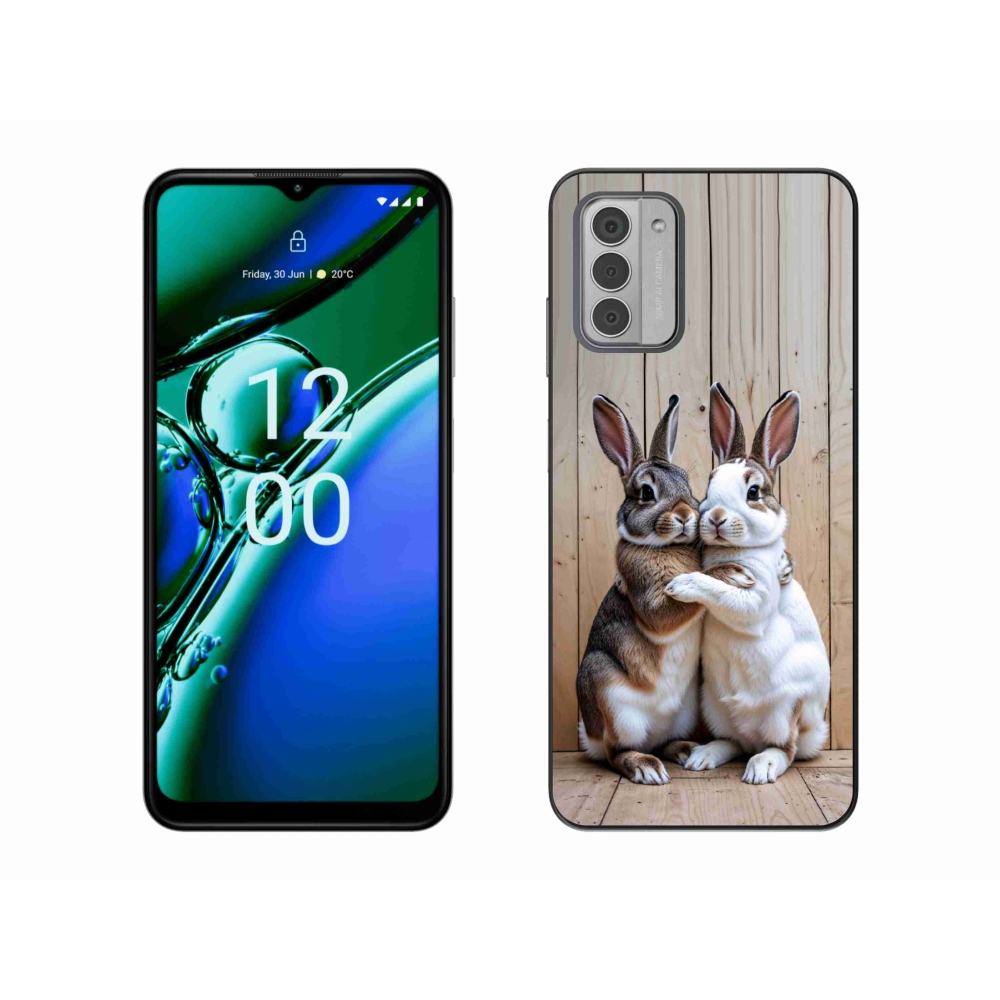 Gélový kryt mmCase na Nokia G42 - králičie pár