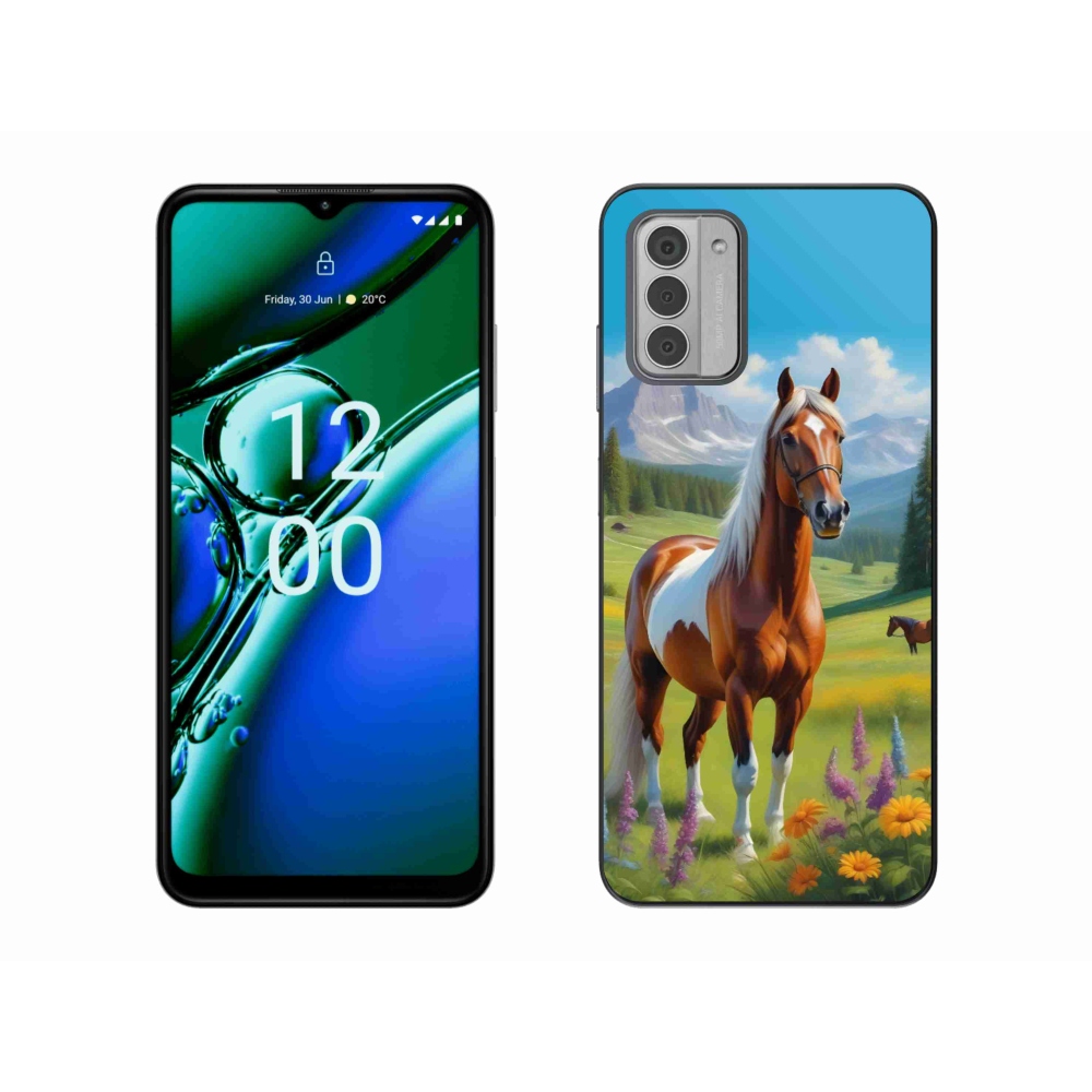 Gélový kryt mmCase na Nokia G42 - kôň na lúke