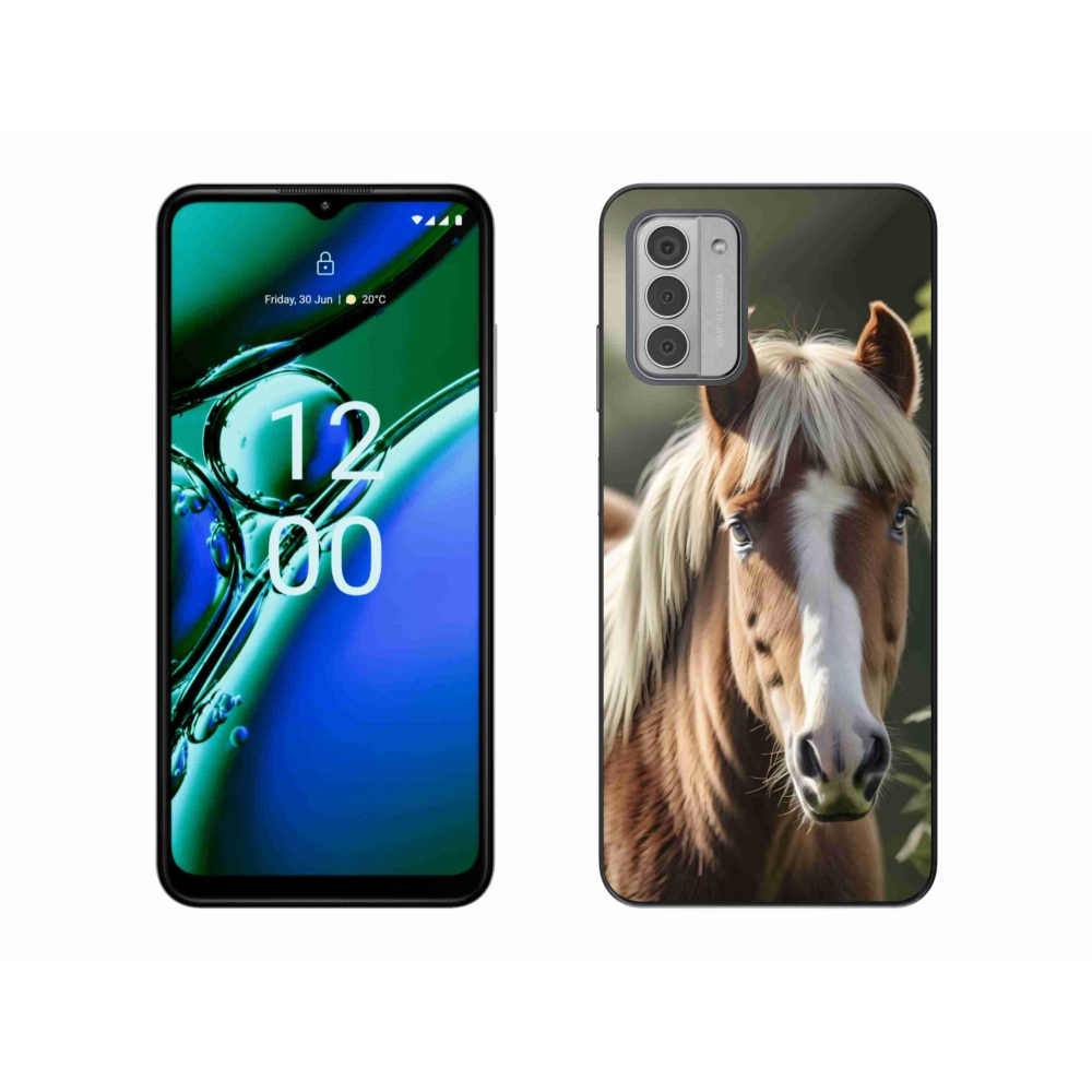 Gélový kryt mmCase na Nokia G42 - kôň so svetlou hrivou