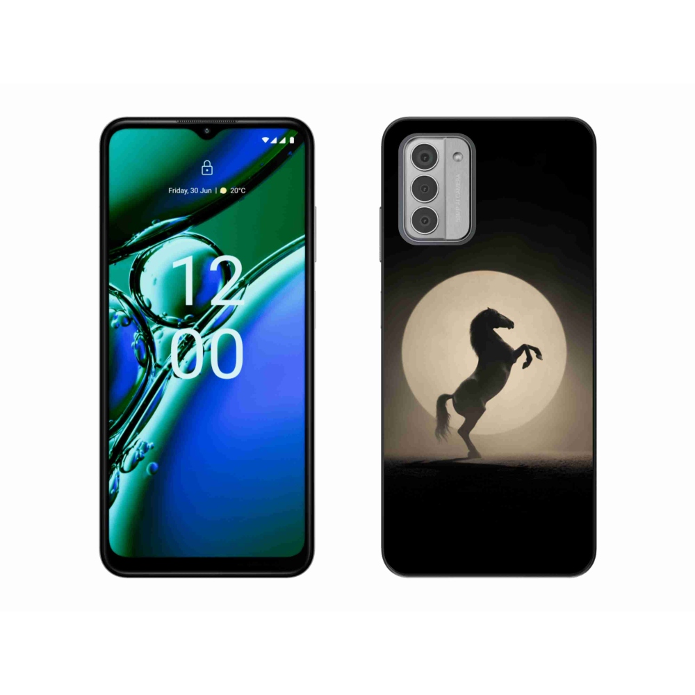 Gélový kryt mmCase na Nokia G42 - kôň v siluete
