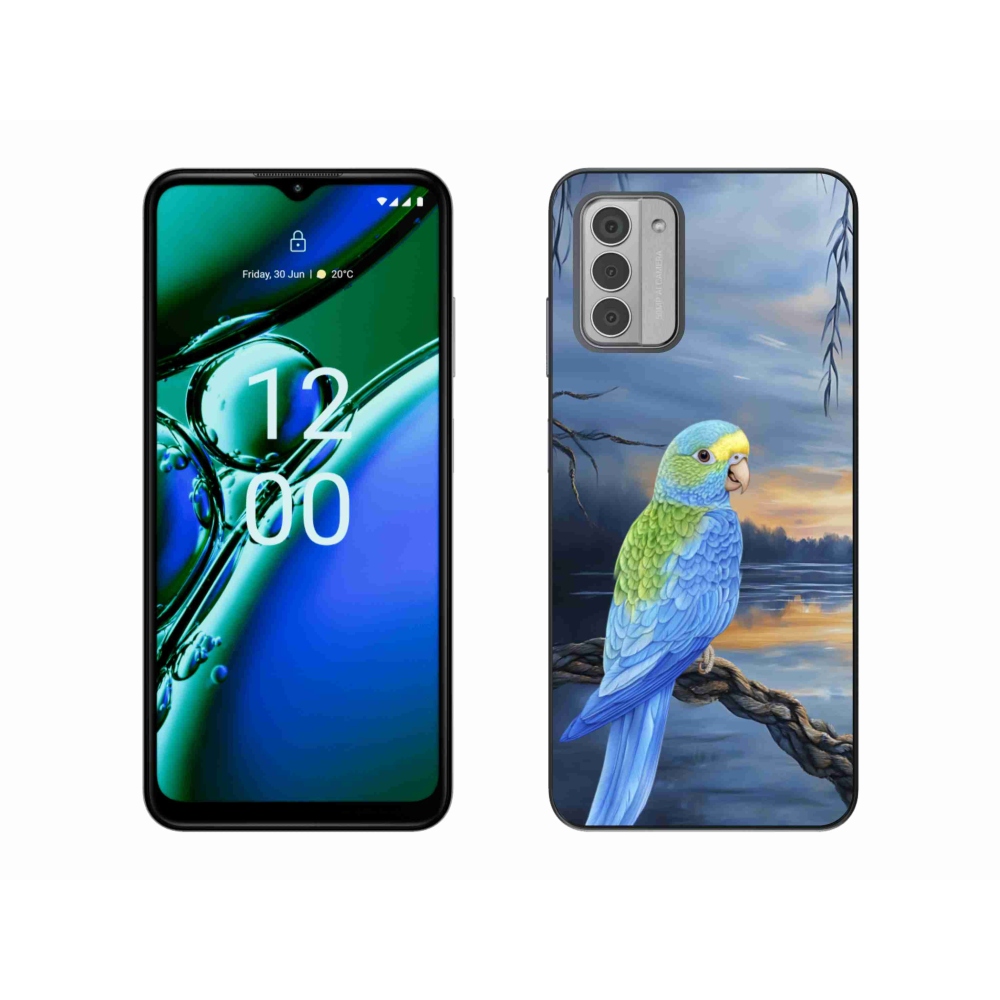 Gélový kryt mmCase na Nokia G42 - modrý papagáj