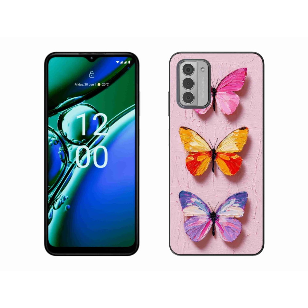 Gélový kryt mmCase na Nokia G42 - motýlia trojica