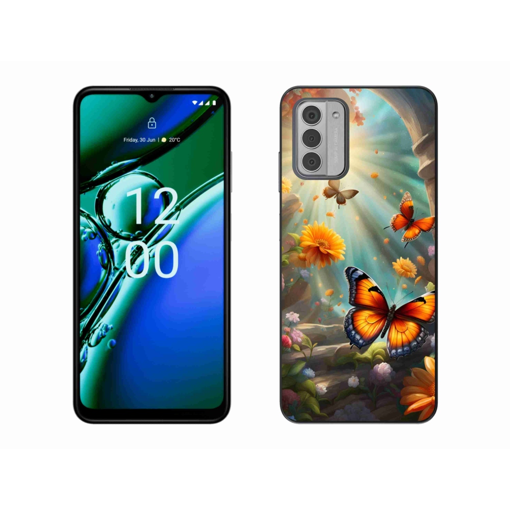 Gélový kryt mmCase na Nokia G42 - motýlia záhrada 2