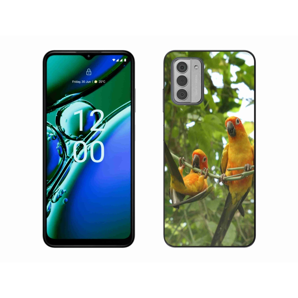 Gélový kryt mmCase na Nokia G42 - papagáje aratingy