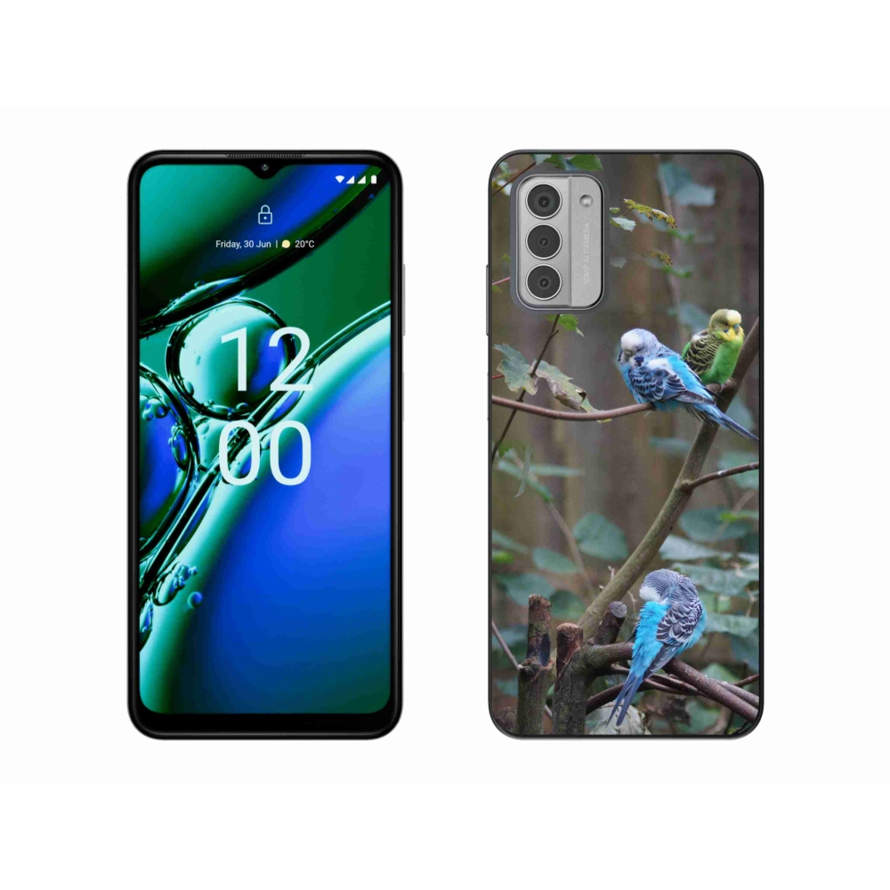 Gélový kryt mmCase na Nokia G42 - papagáje na vetve