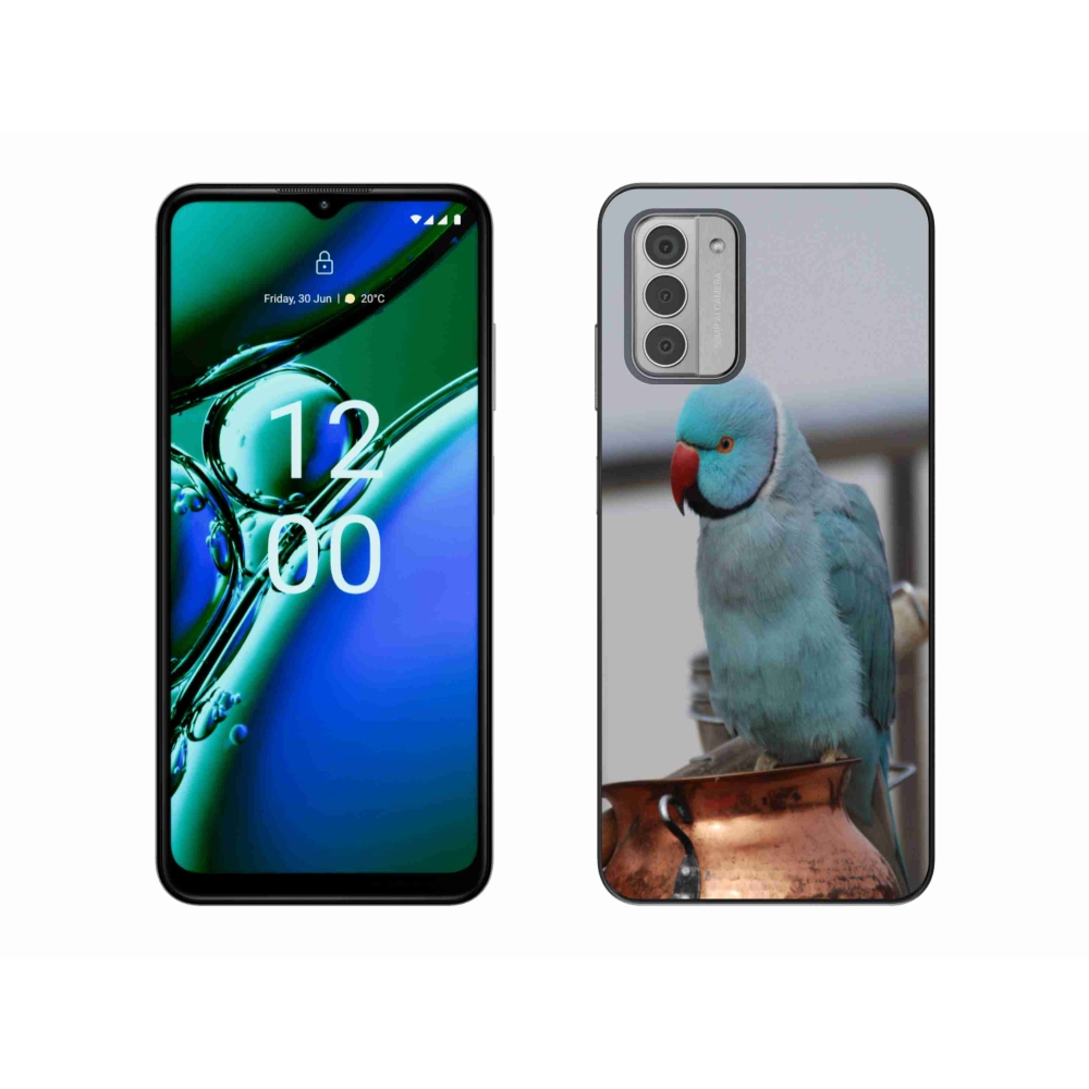Gélový kryt mmCase na Nokia G42 - papagáj alexander modrý
