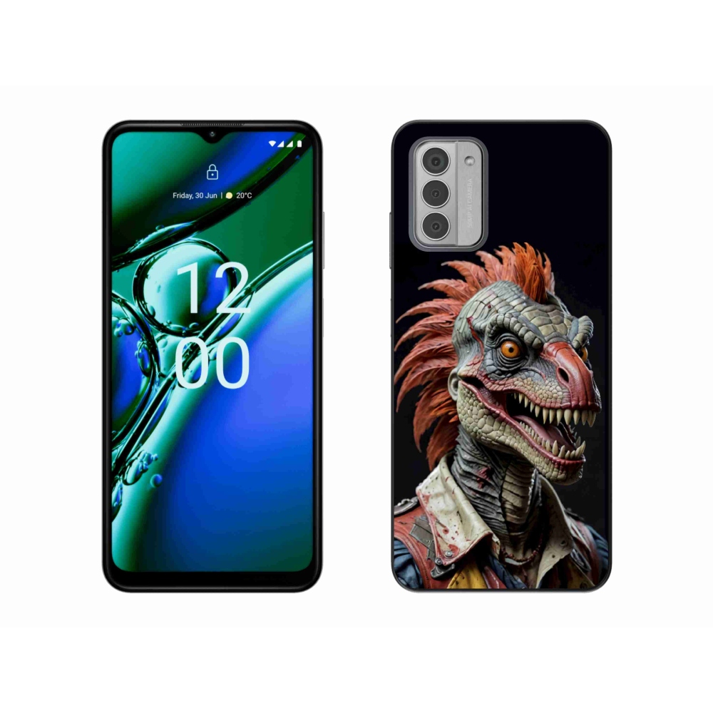 Gélový kryt mmCase na Nokia G42 - punk dinosaurus