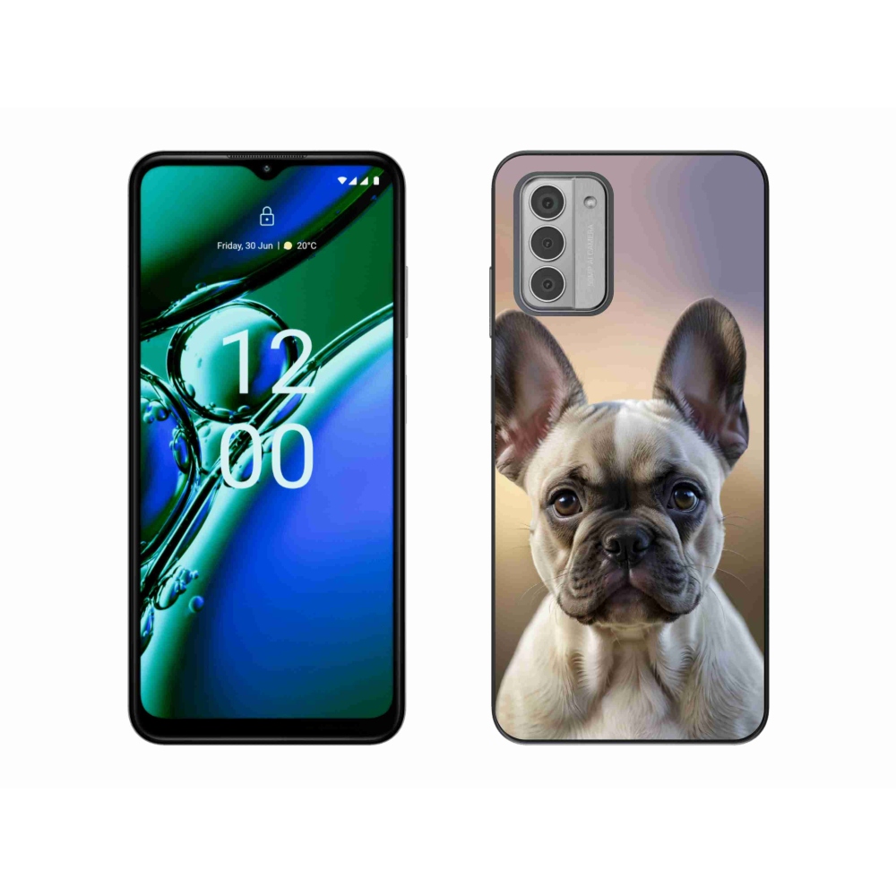 Gélový kryt mmCase na Nokia G42 - roztomilý francúzsky buldoček