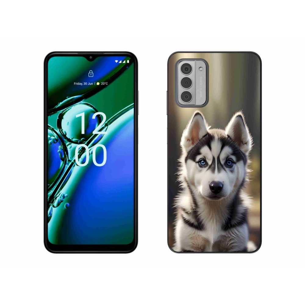 Gélový kryt mmCase na Nokia G42 - roztomilý sibírsky husky