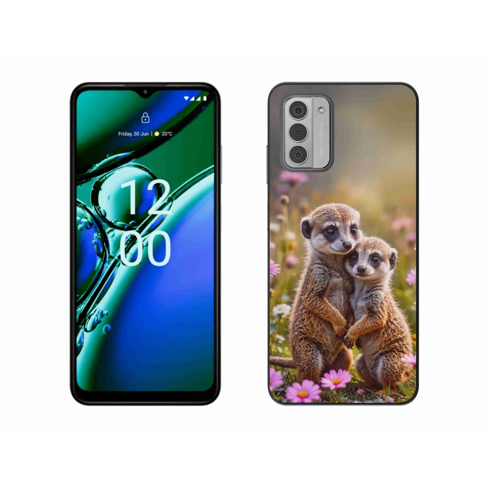 Gélový kryt mmCase na Nokia G42 - surikatí duo