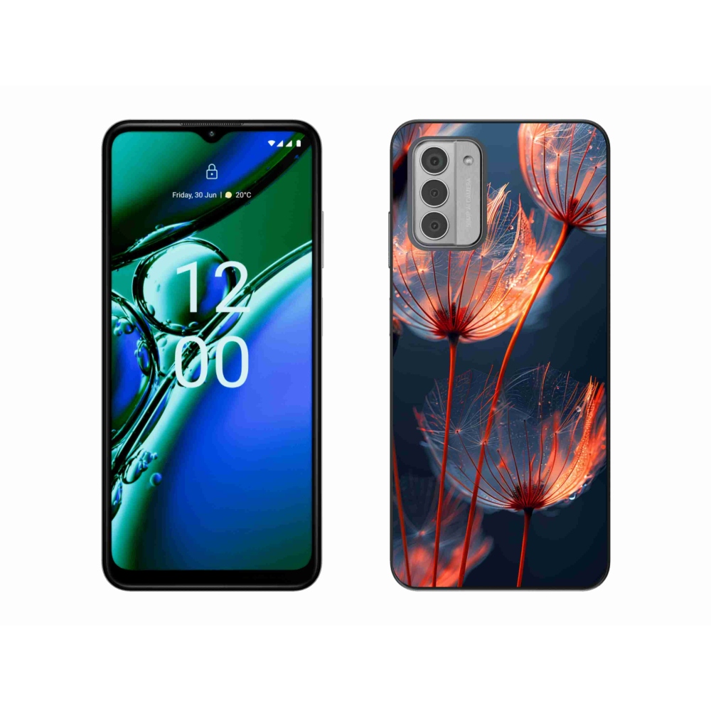 Gélový kryt mmCase na Nokia G42 - svetielkujúce páperie