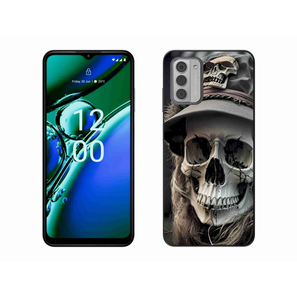 Gélový kryt mmCase na Nokia G42 - temná lebka