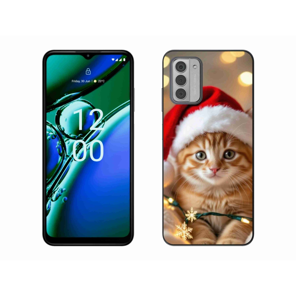 Gélový kryt mmCase na Nokia G42 - vianočné mačiatko