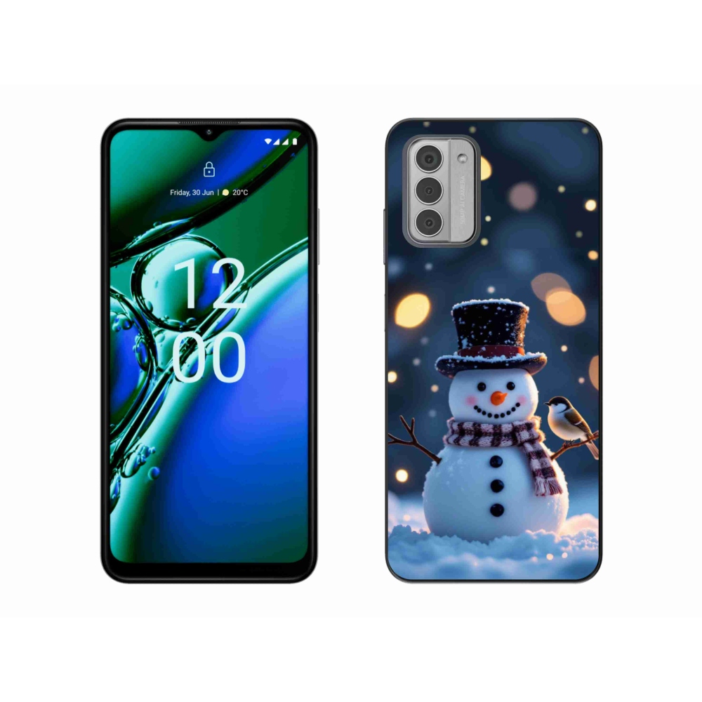 Gélový kryt mmCase na Nokia G42 - vianočný snehuliak