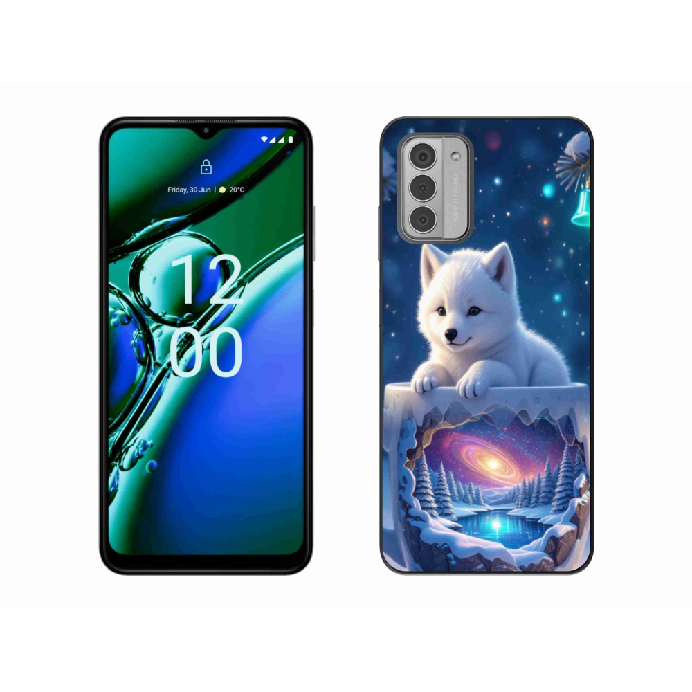 Gélový kryt mmCase na Nokia G42 - vianočné šteňa