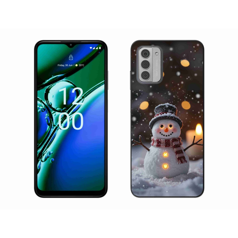 Gélový kryt mmCase na Nokia G42 - veselý snehuliak