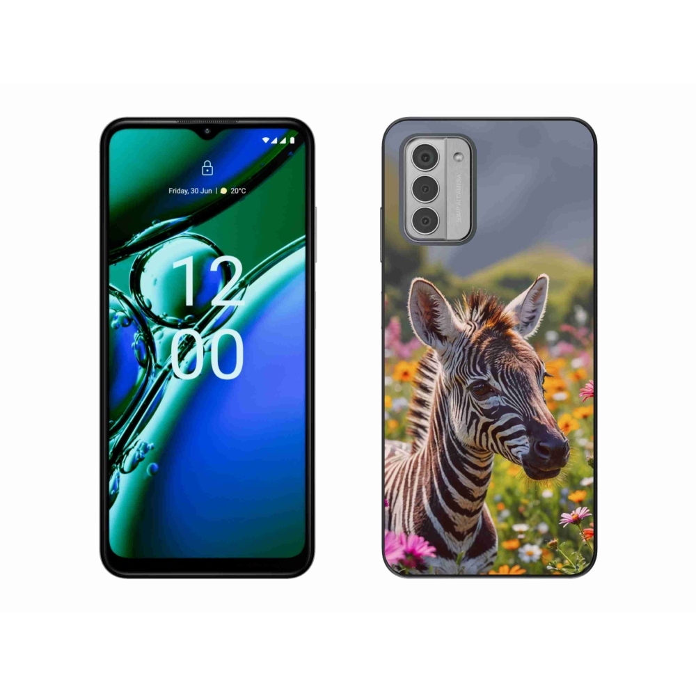 Gélový kryt mmCase na Nokia G42 - zebra na lúke