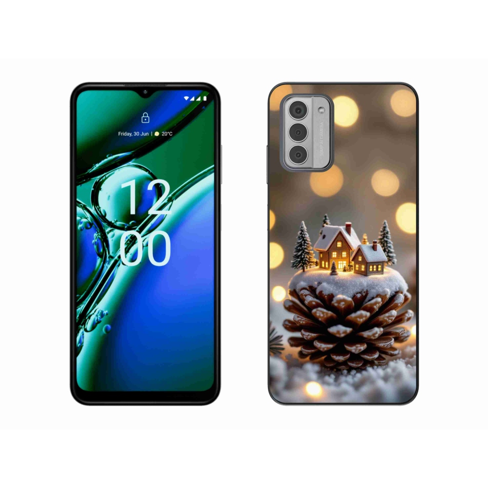 Gélový kryt mmCase na Nokia G42 - zimná dedinka