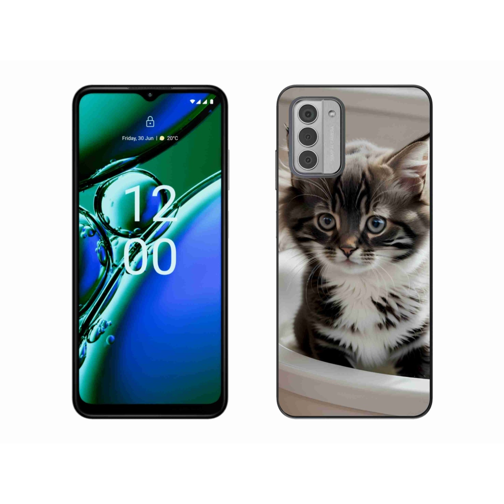 Gélový kryt mmCase na Nokia G42 - zvedavé mačiatko