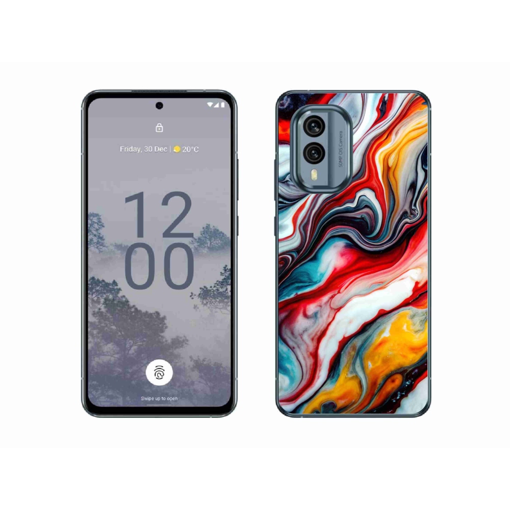 Gélový kryt mmCase na Nokia X30 5G - abstraktný motív 35