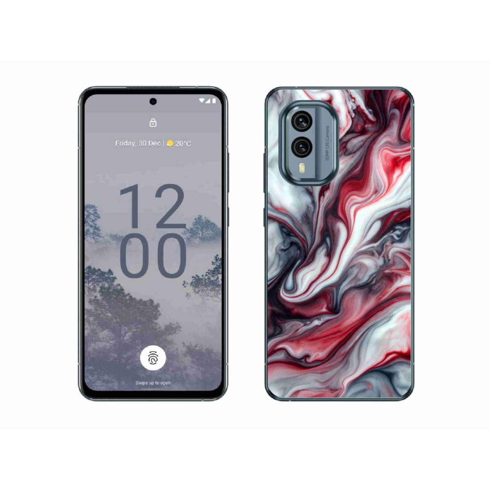 Gélový kryt mmCase na Nokia X30 5G - abstraktný motív 37