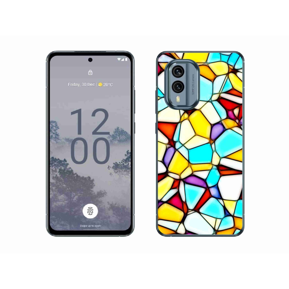 Gélový kryt mmCase na Nokia X30 5G - abstraktný motív 40