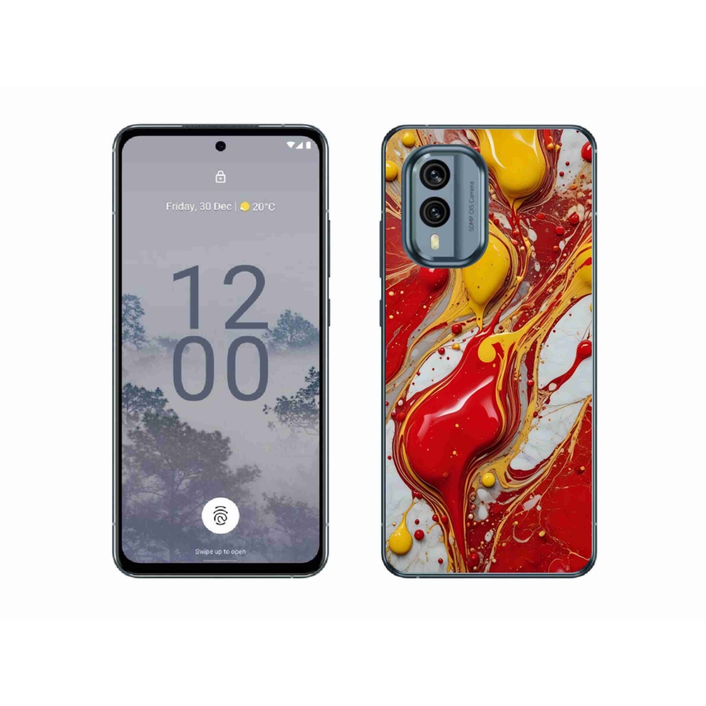 Gélový kryt mmCase na Nokia X30 5G - abstraktný motív 42